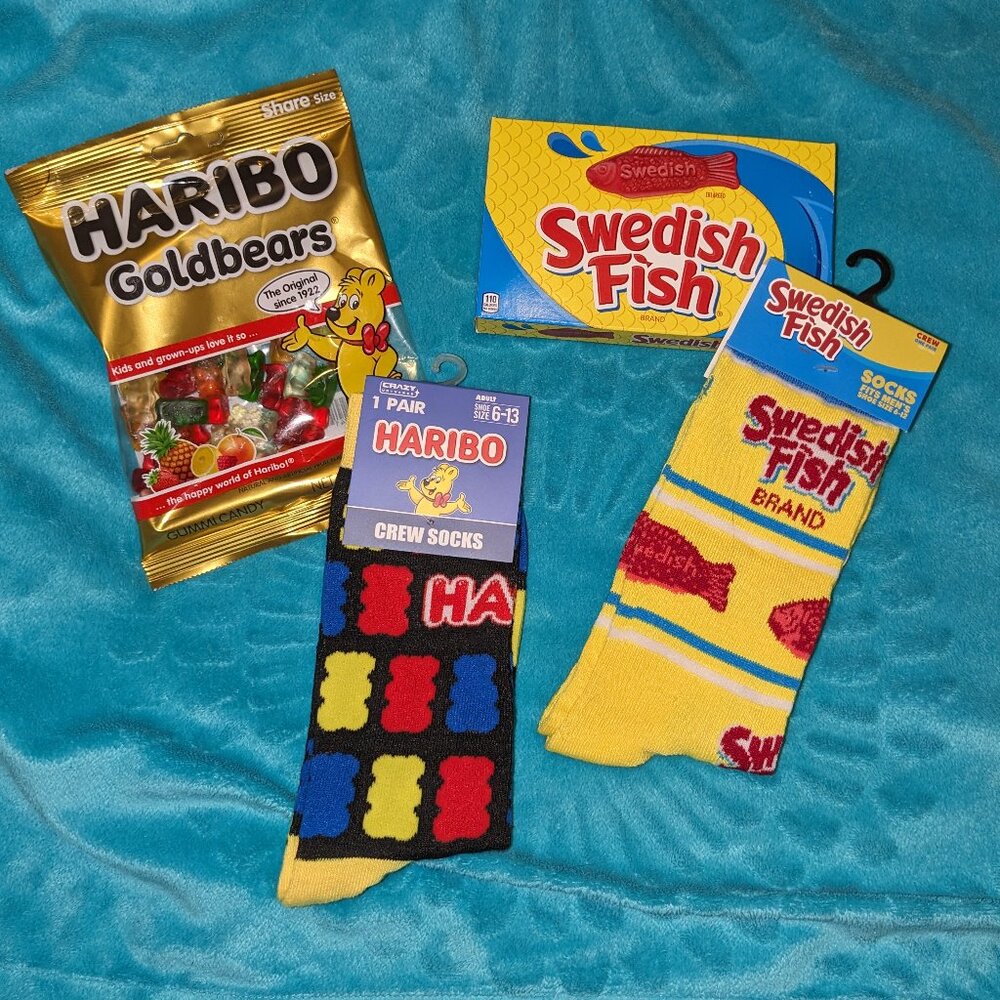 Fun bundle of NWT socks and candy